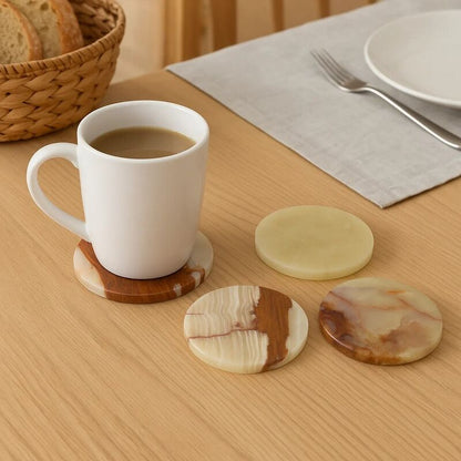 Set of Four Onyx Coasters | Oleena