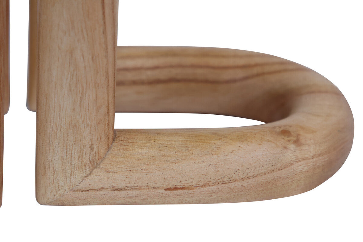 Arlo Natural Oak Wood Bookends, Set of 2
