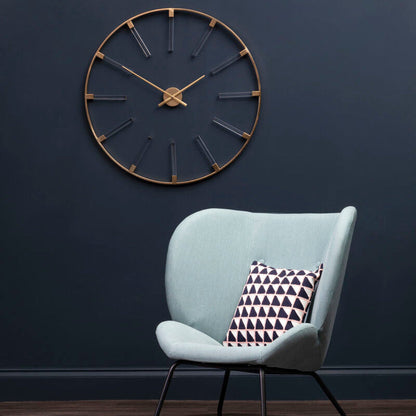 Beauly Gold Finish Round Wall Clock