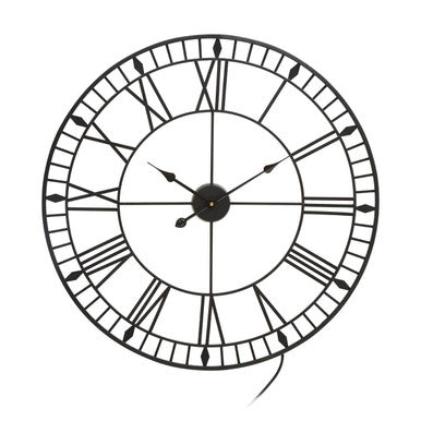 Genova Large Black And White LED Wall Clock