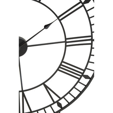 Genova Large Black And White LED Wall Clock