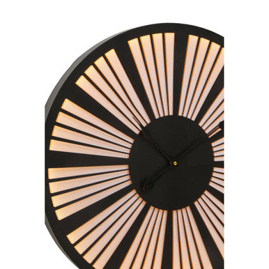 Genova Small Black And White LED Wall Clock