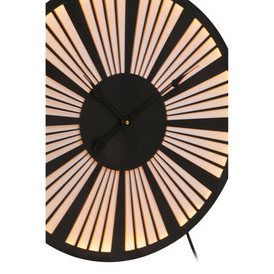 Genova Small Black And White LED Wall Clock