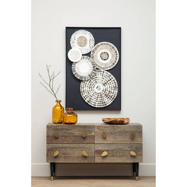 Modello Natural And black Paper Design Wall Art