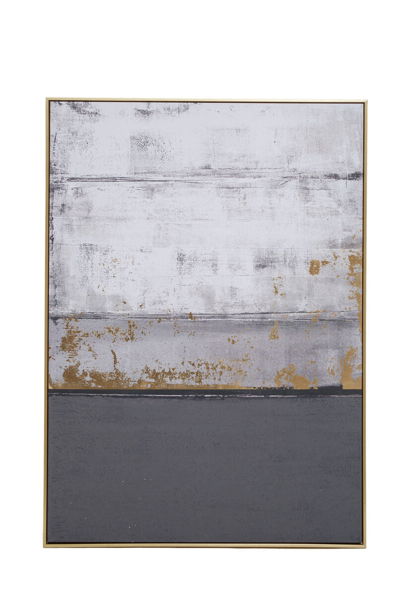 Astratto Grey and Gold Foil Wall Art