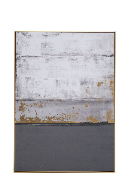 Astratto Grey and Gold Foil Wall Art