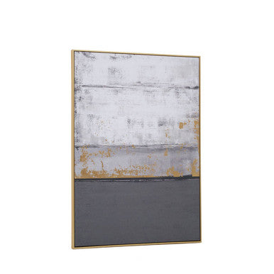 Astratto Grey and Gold Foil Wall Art