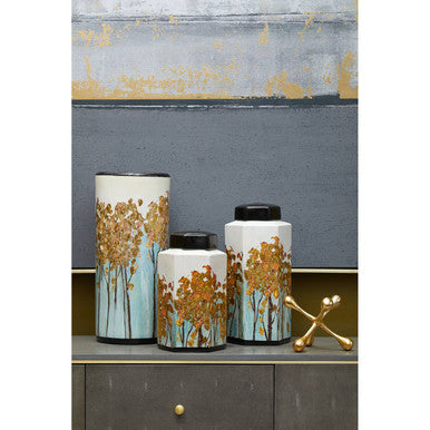 Astratto Grey and Gold Foil Wall Art