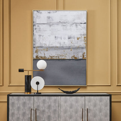 Astratto Grey and Gold Foil Wall Art