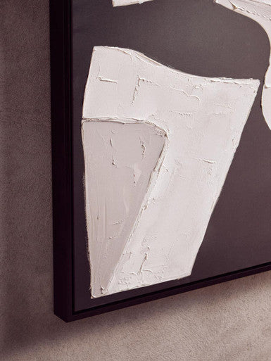 Astratto Monochrome Abstract Textured Wall Art