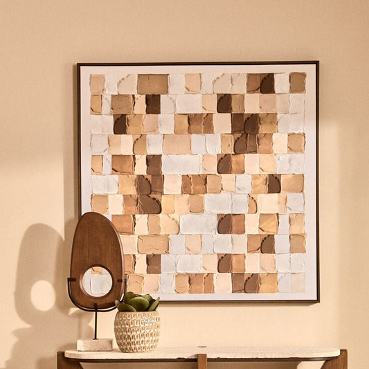Astratto Neutral Textured Wall Art, 122.6 x 82.6 cm