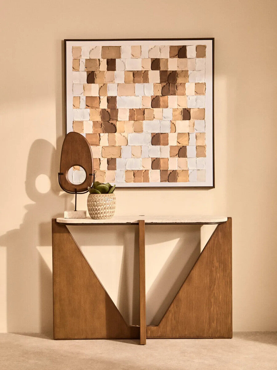 Astratto Neutral Textured Wall Art, 122.6 x 82.6 cm