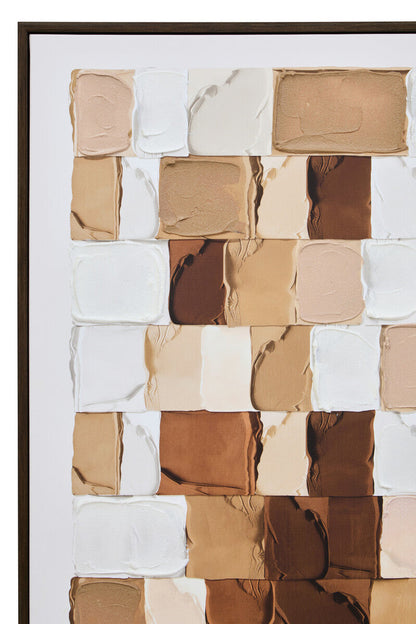 Astratto Neutral Textured Wall Art, 122.6 x 82.6 cm