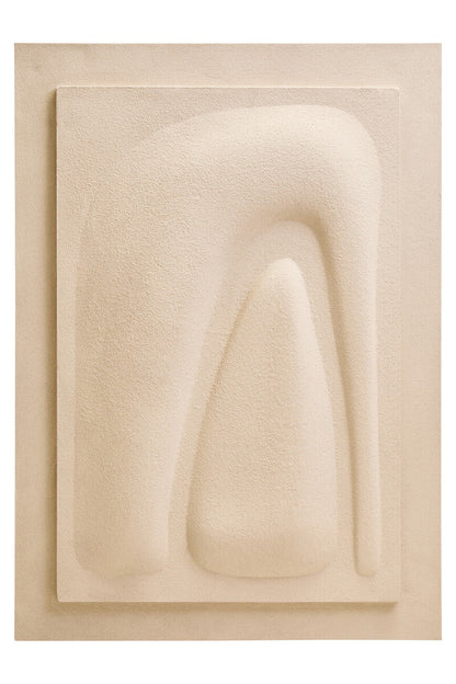 Astratto 3D Cream Wall Art