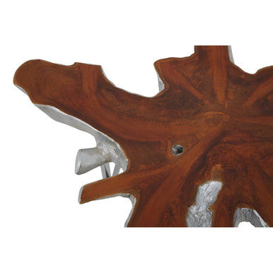 Surak teak wood star top coffee table, styled living room 3