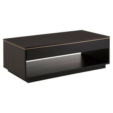 Diamond oak veneer coffee table, tabletop detail