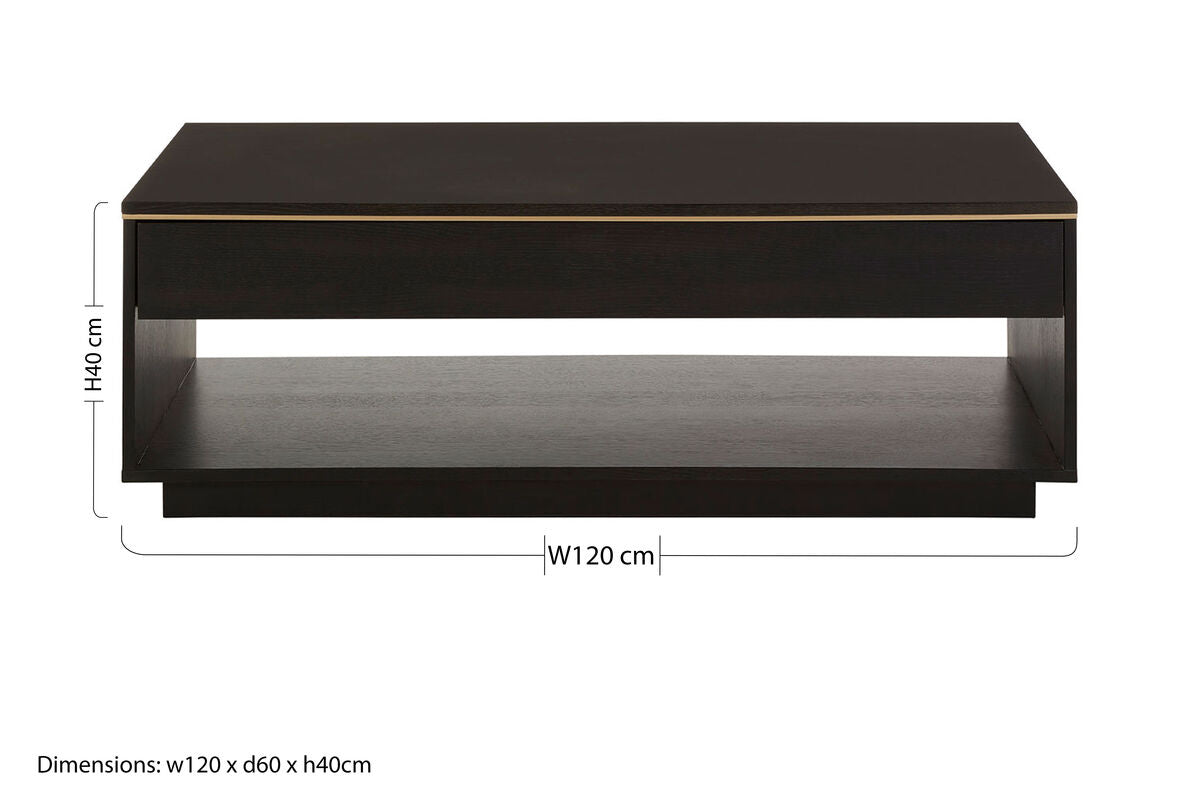 Diamond oak veneer coffee table, additional view