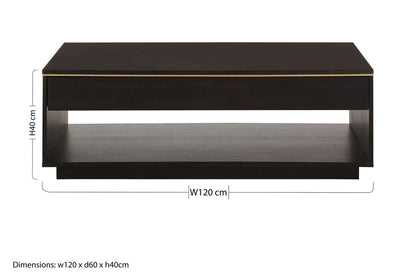 Diamond oak veneer coffee table, additional view