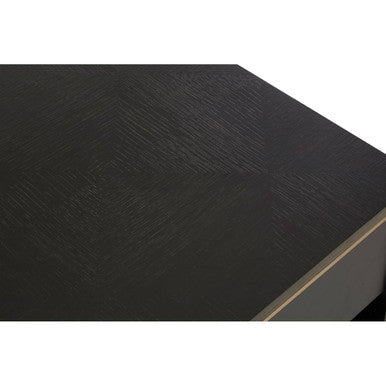 Diamond oak veneer coffee table, close up view 4