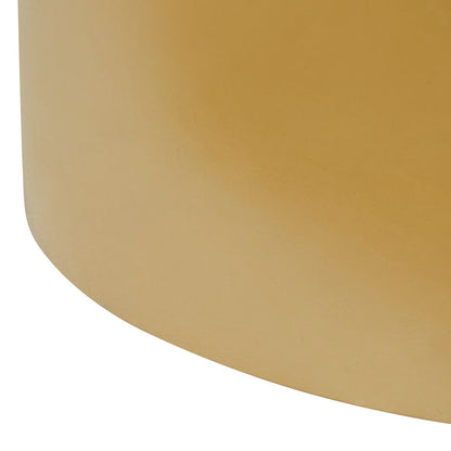 Carlox white marble effect gold round coffee table, close up view 2