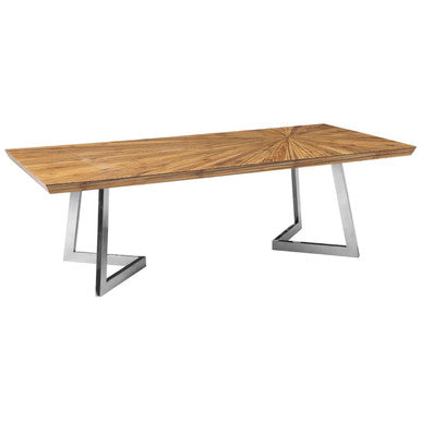 Gabar natural bamboo coffee table, tabletop detail