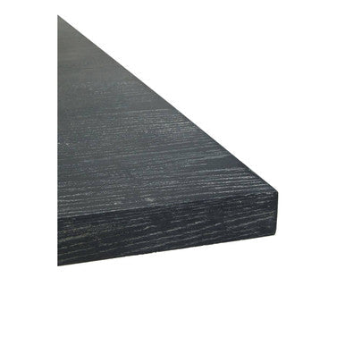 Lena oak veneer brushed gold coffee table, base detail
