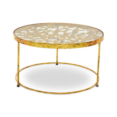 Rabia gold butterfly design coffee table, base detail