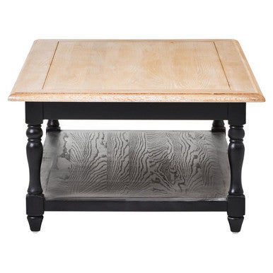 Kensington Townhouse grey wash coffee table, leg detail
