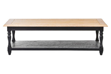 Kensington Townhouse grey wash coffee table, front view