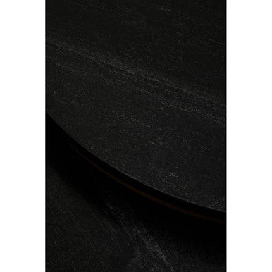 Varana black marble and gold nesting coffee tables, close up view 3