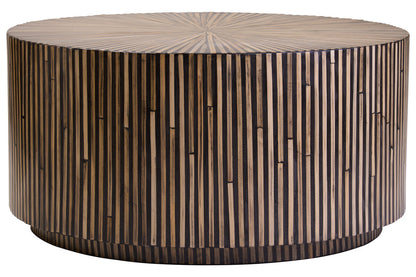 Bambusa Bamboo Inlay Round Coffee Table