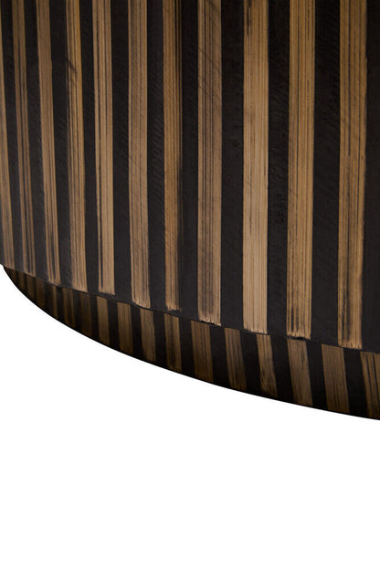 Bambusa Bamboo Inlay Round Coffee Table