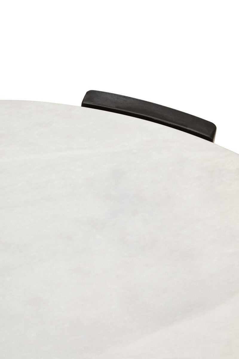 Palermo Round White Marble Top Large Coffee Table