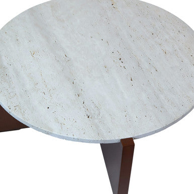Winton cream travertine coffee table, additional view