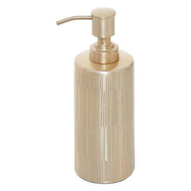 Allegra Champagne Soap Dispenser shown from a different angle