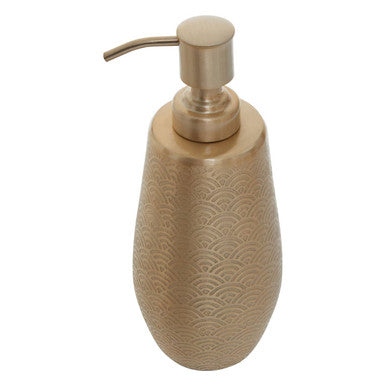 Allegra Champagne Etched Soap Dispenser product shot