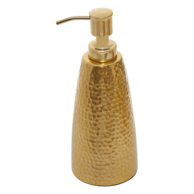 Allegra Gold Hammered Effect Soap Dispenser product shot