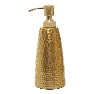 Allegra Gold Hammered Effect Soap Dispenser, main product image