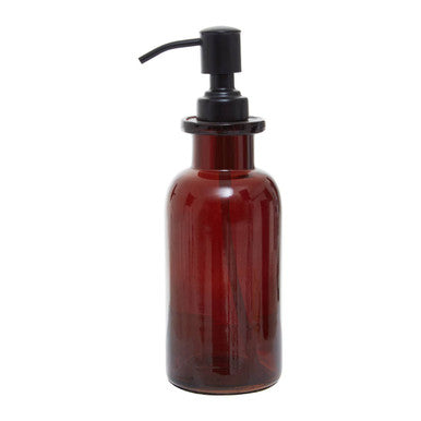 Allegra Kiara Brown Glass Soap Dispenser, 300ml, main product image
