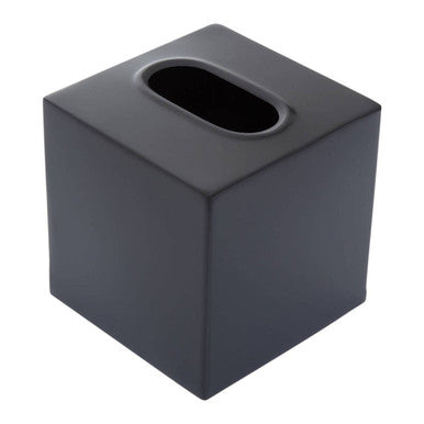 Allegra Black Stainless Steel Tissue Box 13 cm