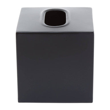 Allegra Black Stainless Steel Tissue Box 13 cm