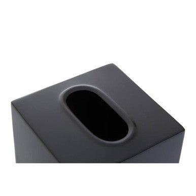 Allegra Black Stainless Steel Tissue Box 13 cm