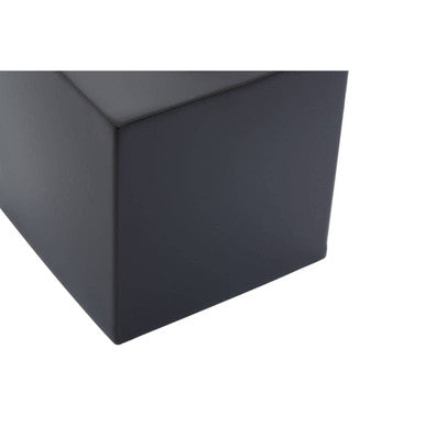 Allegra Black Stainless Steel Tissue Box 13 cm
