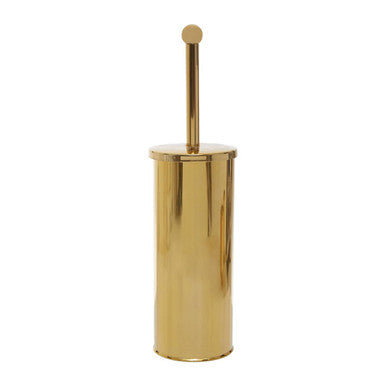 Allegra Stainless Steel Toilet Brush With Gold Detail