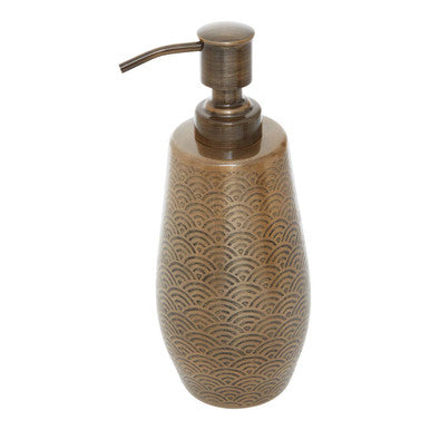 Allegra Gold Etched Soap Dispenser product shot
