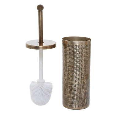 Allegra Etched Metallic Toilet Brush