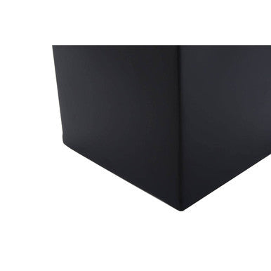Allegra Black and Gold Stainless Steel Tissue Box 13 cm