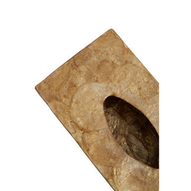 Palu Beige Seashell Rectangular Tissue Box 27 cm
