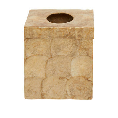 Palu Beige Seashell Square Tissue Box 15 cm