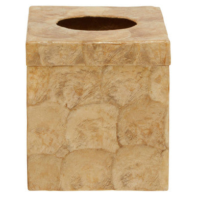 Palu Beige Seashell Square Tissue Box 15 cm